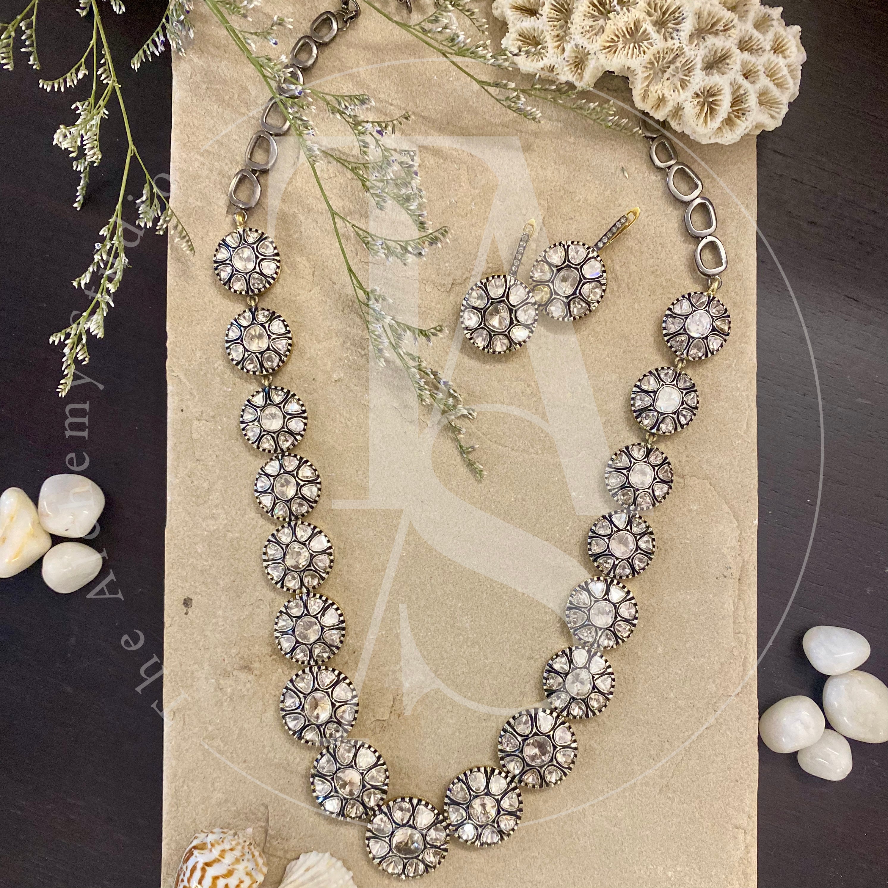 Indian Jewellery and Clothing: Uncut diamond diamond necklace with pearl  drops from P.… | Diamond jewelry necklace, Uncut diamond necklace, Indian diamond  jewellery